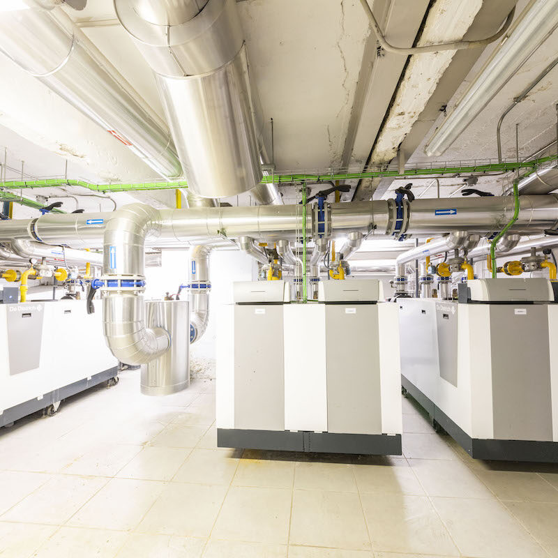 Reforma sala calderas residencia mayores